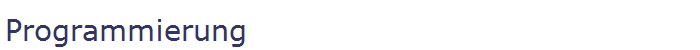 Programmierung